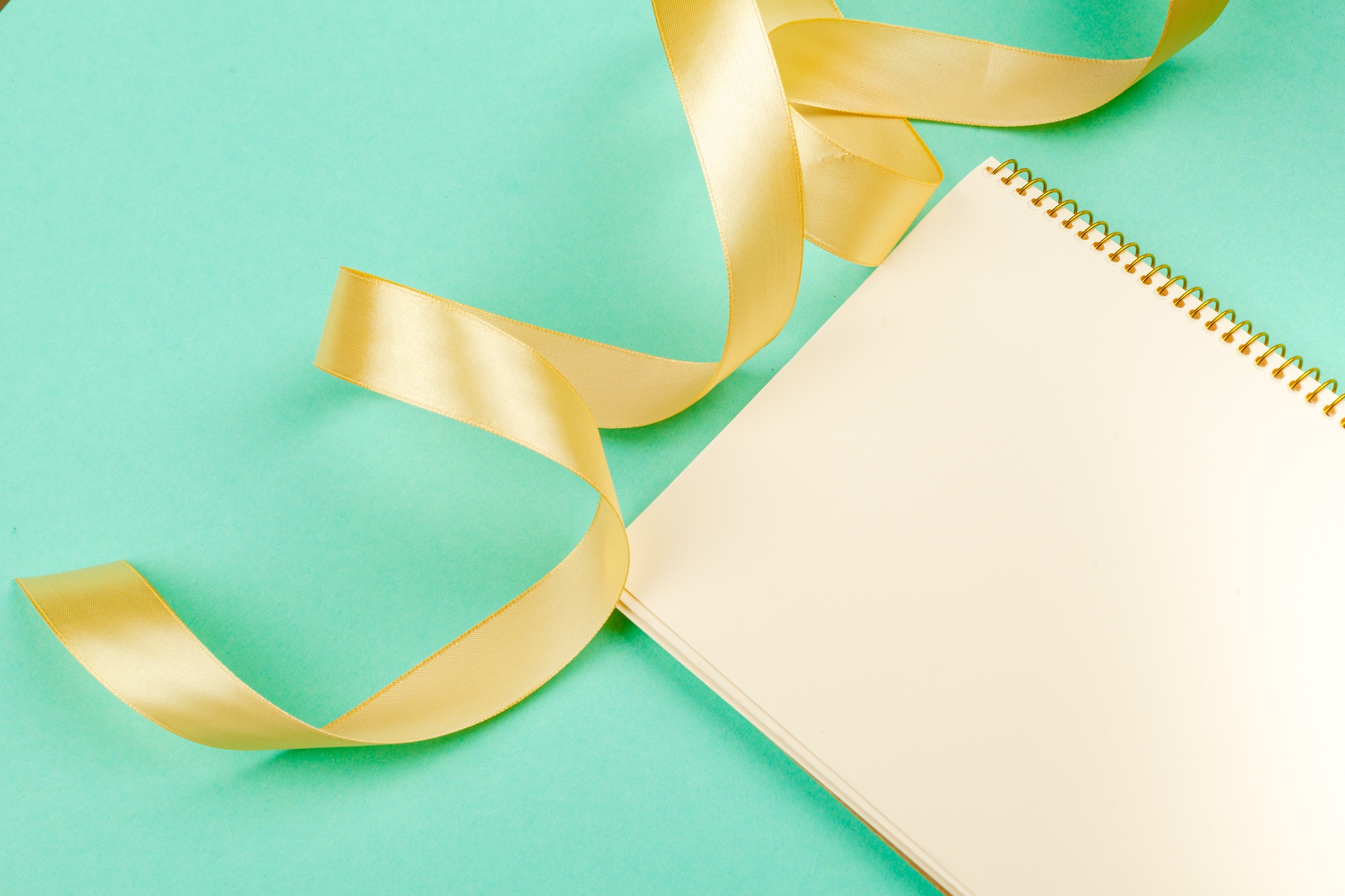 Blank card with ribbon